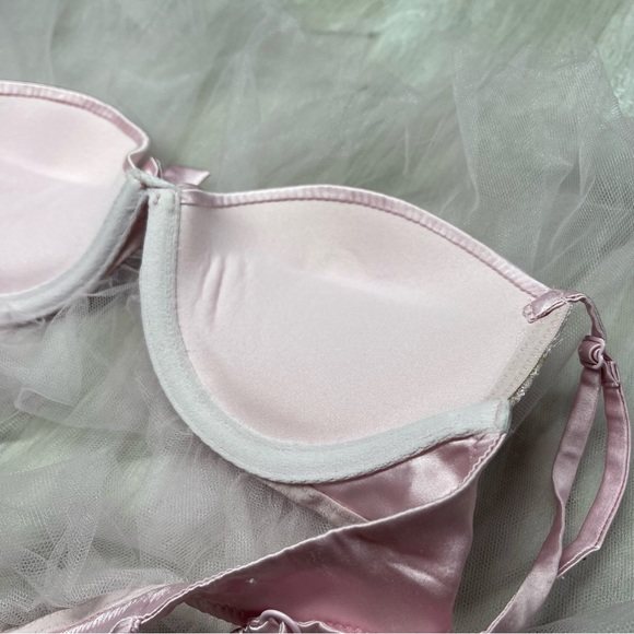 NWT Y2K Babydoll Elegant Pink Lace Babydoll Lingerie - Picture 6 of 6